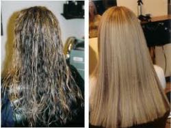 When done right (how we do it in our salon) the hair should look stunningly straight with minimal effort.